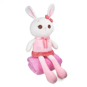 плед-іграшка Mallory 7024 заєць рожевий